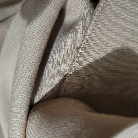 Camila Coelho Pants Tan Taupe Waist Cutouts High Waisted Tapered Trouser Medium - Picture 9 of 13